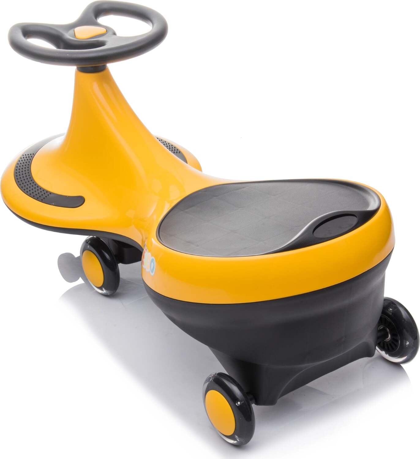 Freddo Toys Swing Car with Flashing Wheels (Yellow)