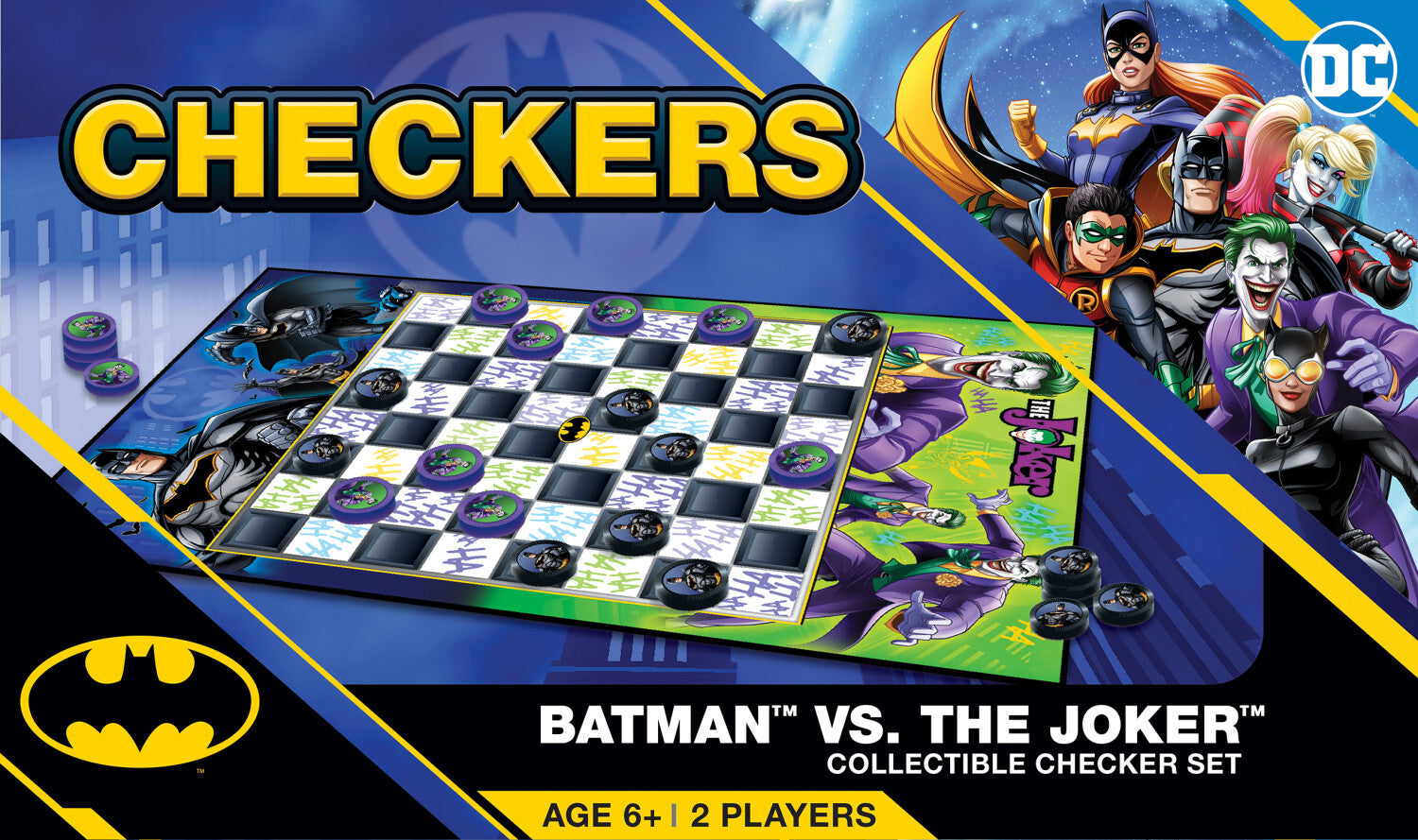 Batman vs Joker Checkers