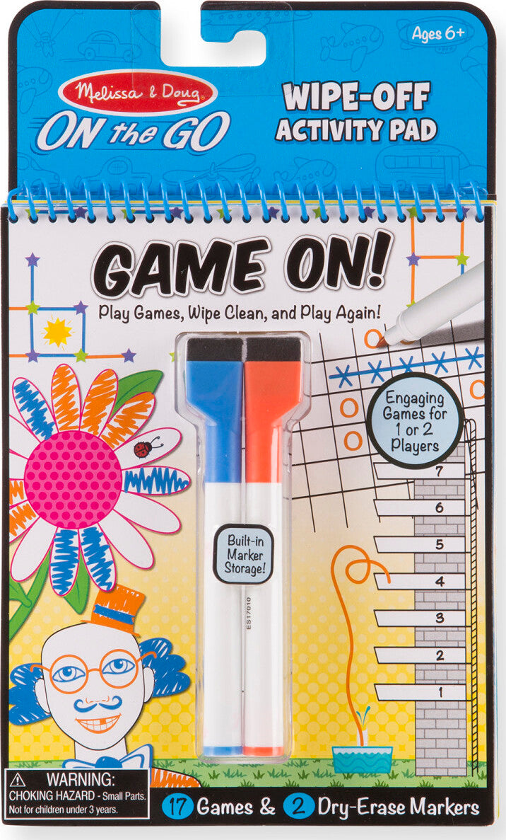 On the Go - Write-On / Wipe-Off Activity Games Pad – Funky Monkey Toys &  Books