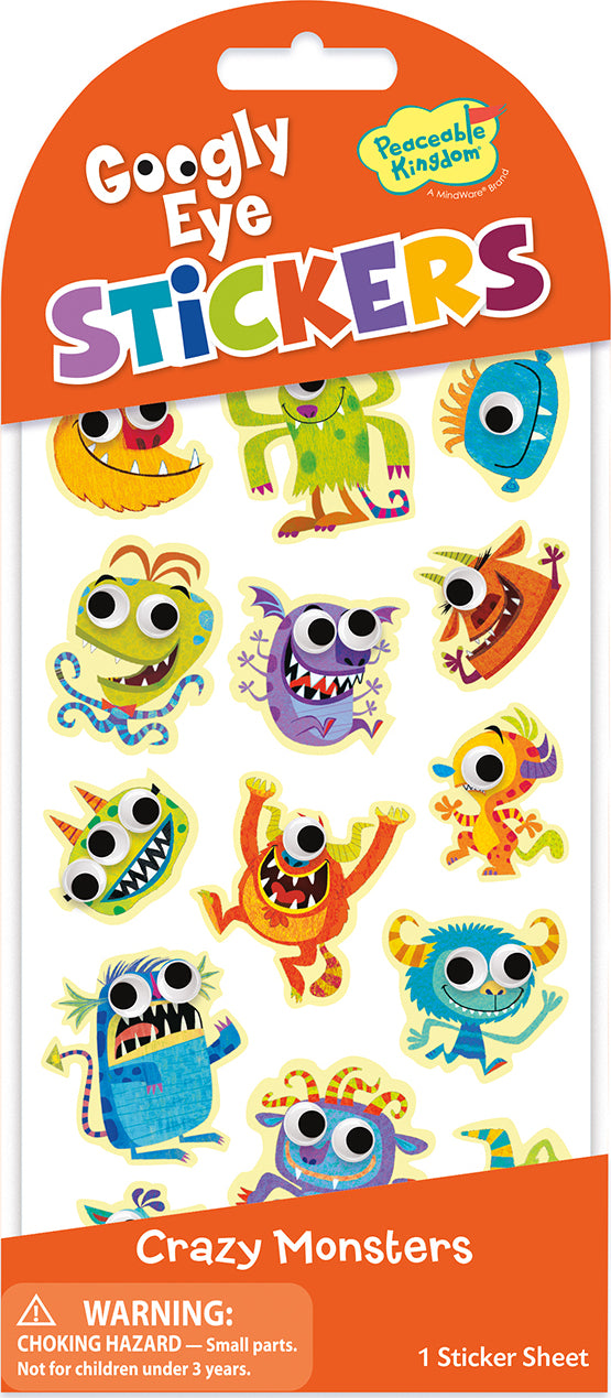 Silly Monsters Googly Eyes Sticker