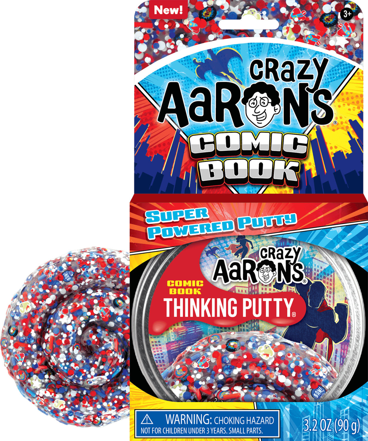 Comic Book - 4&quot; Full Size Thinking Putty Tin