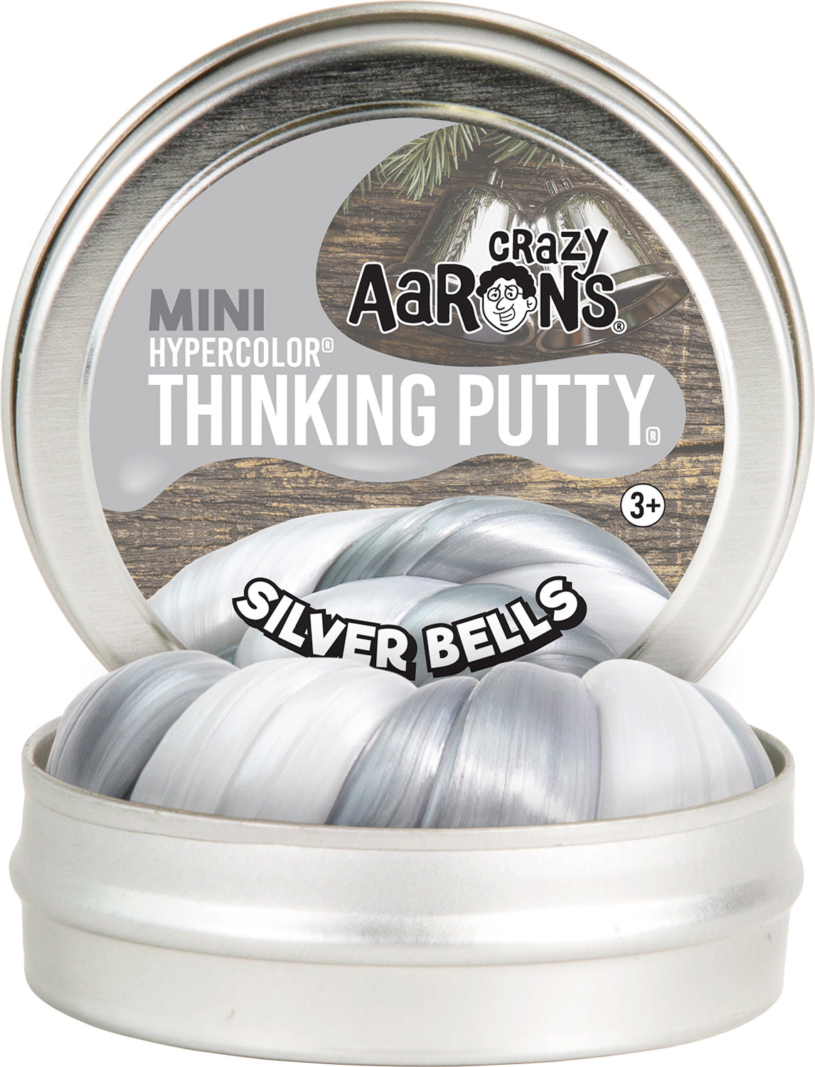 Silver Bells 2" Hypercolor Thinking Putty