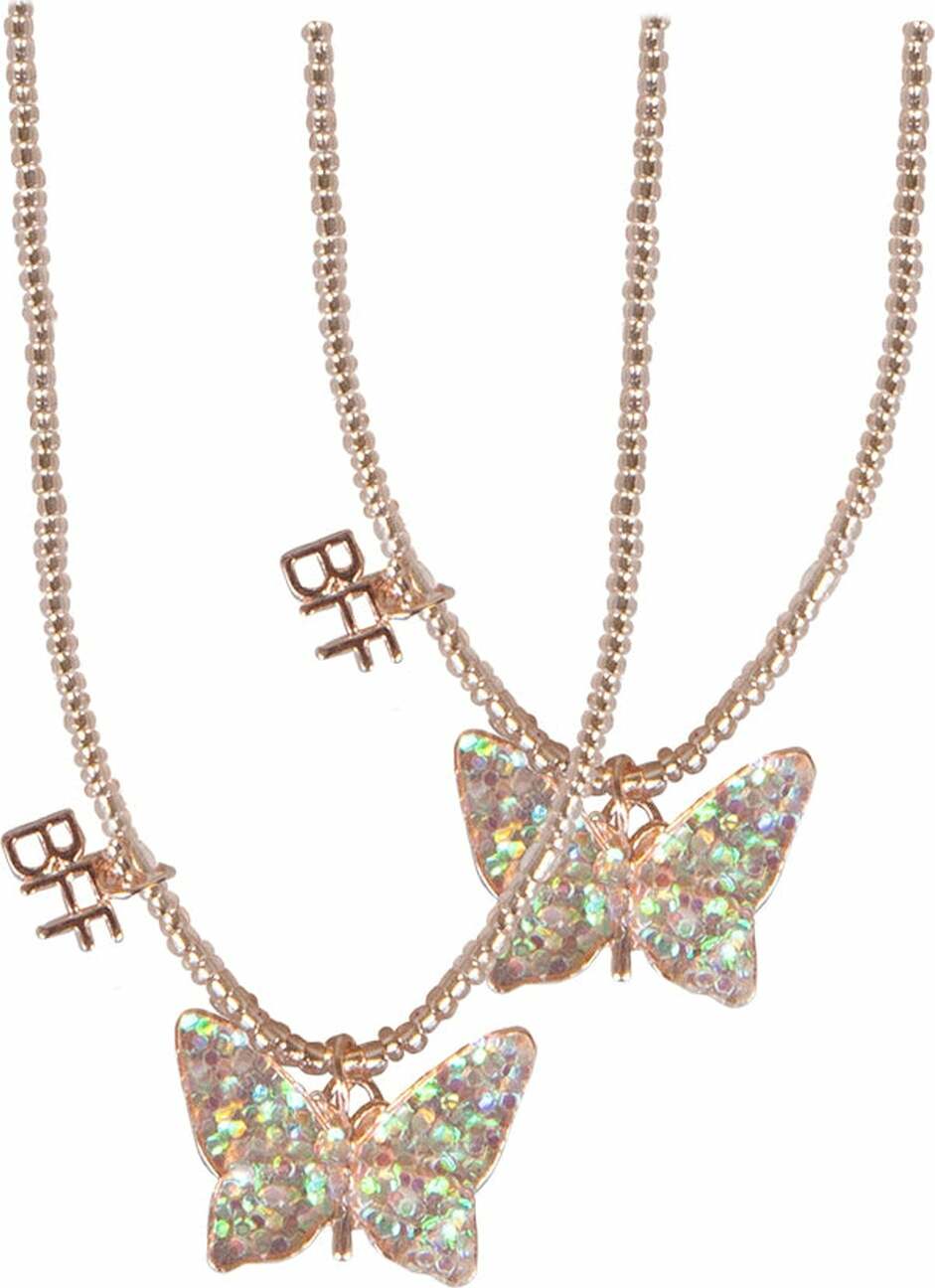 Bff Butterfly Share &amp; Tear Necklaces