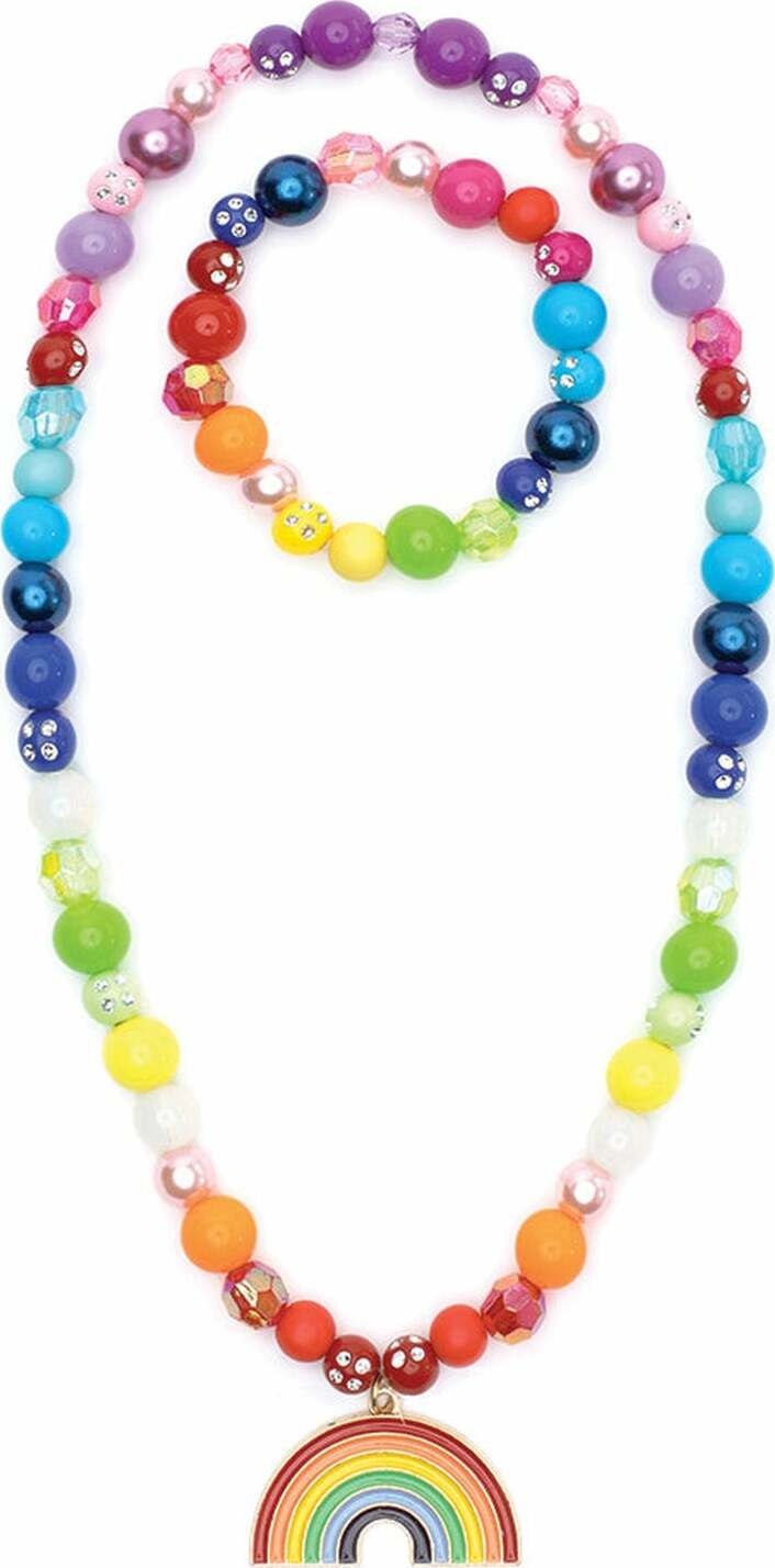 Double Rainbow Necklace &amp; Bracelet Set