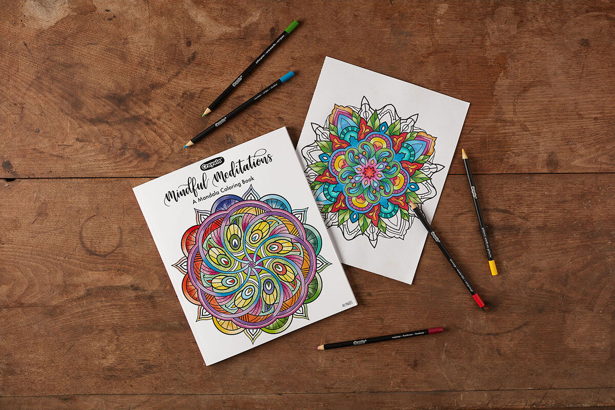 40-Page Coloring Book, Mindful Meditations