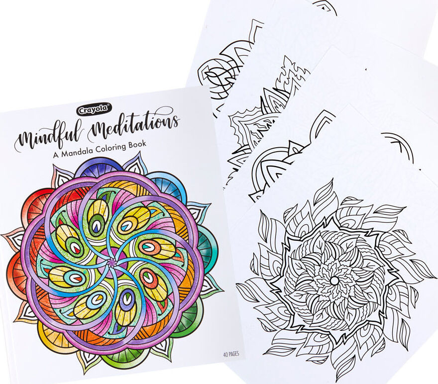 40-Page Coloring Book, Mindful Meditations