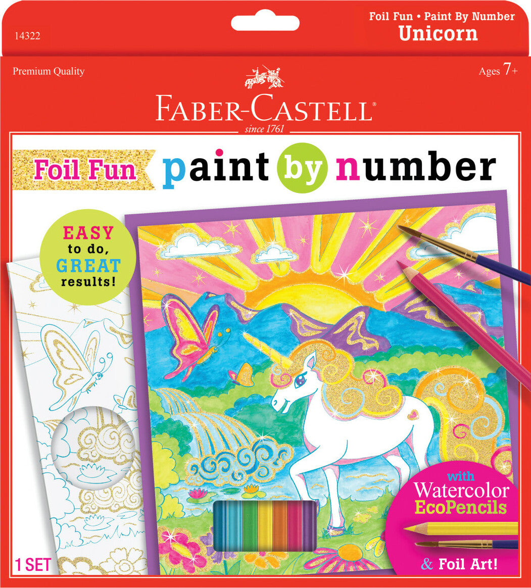 Paint by Number Unicorn Foil Fun