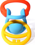 Nigi Nagi and Nogi Teething Rings by MOLUK - Primary colors
