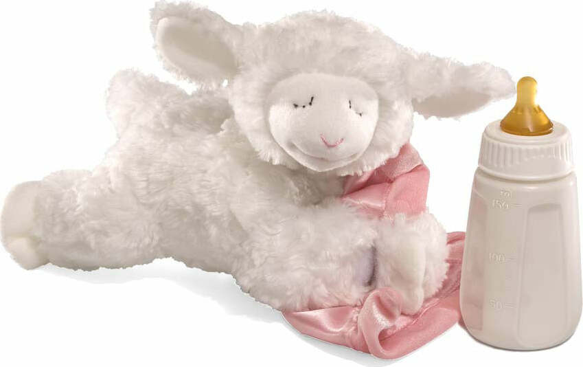 Lena Lamb Sound Toy, Pink, 9 In