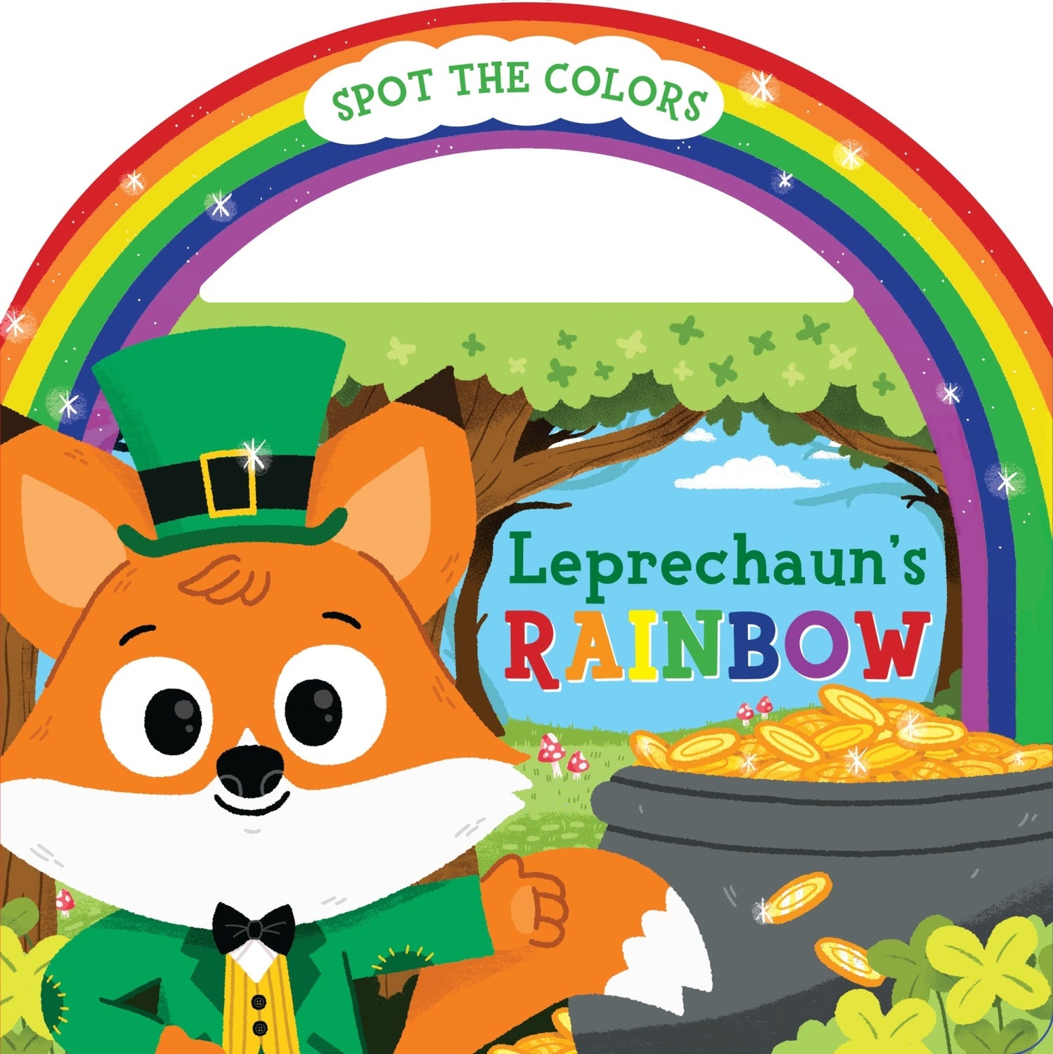 Leprechaun's Rainbow Board Book with Handle