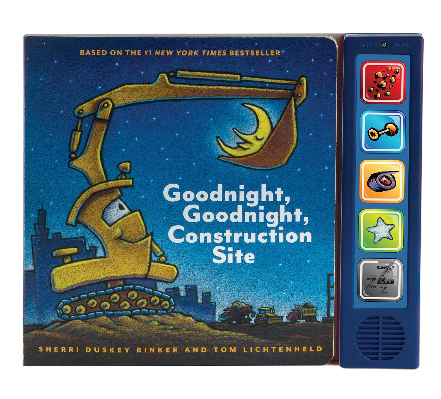 Goodnight  Goodnight Construction Site Sound Book: (Construction Books for Kids, Books with Sound for Toddlers, Children&#39;s Truck Books, Read Aloud Books)