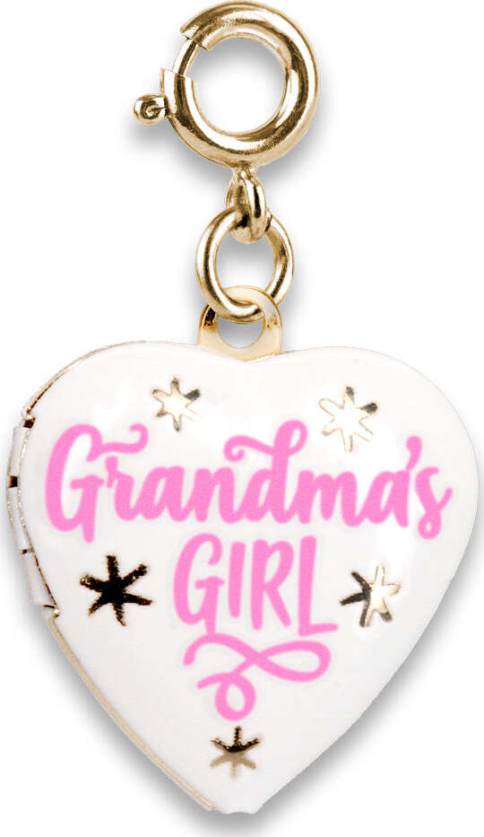 Gold Grandma&#39;s Girl Locket Charm