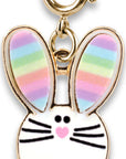 Gold Rainbow Bunny Charm