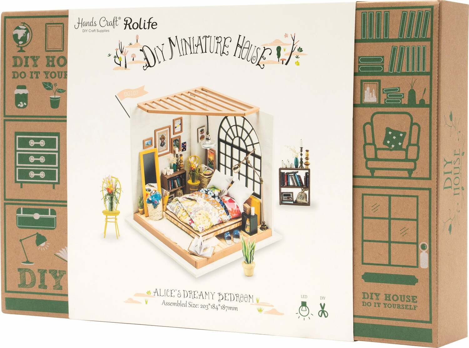 DIY Dollhouse Miniature House Kit - Alice&#39;s Dreamy Bedroom