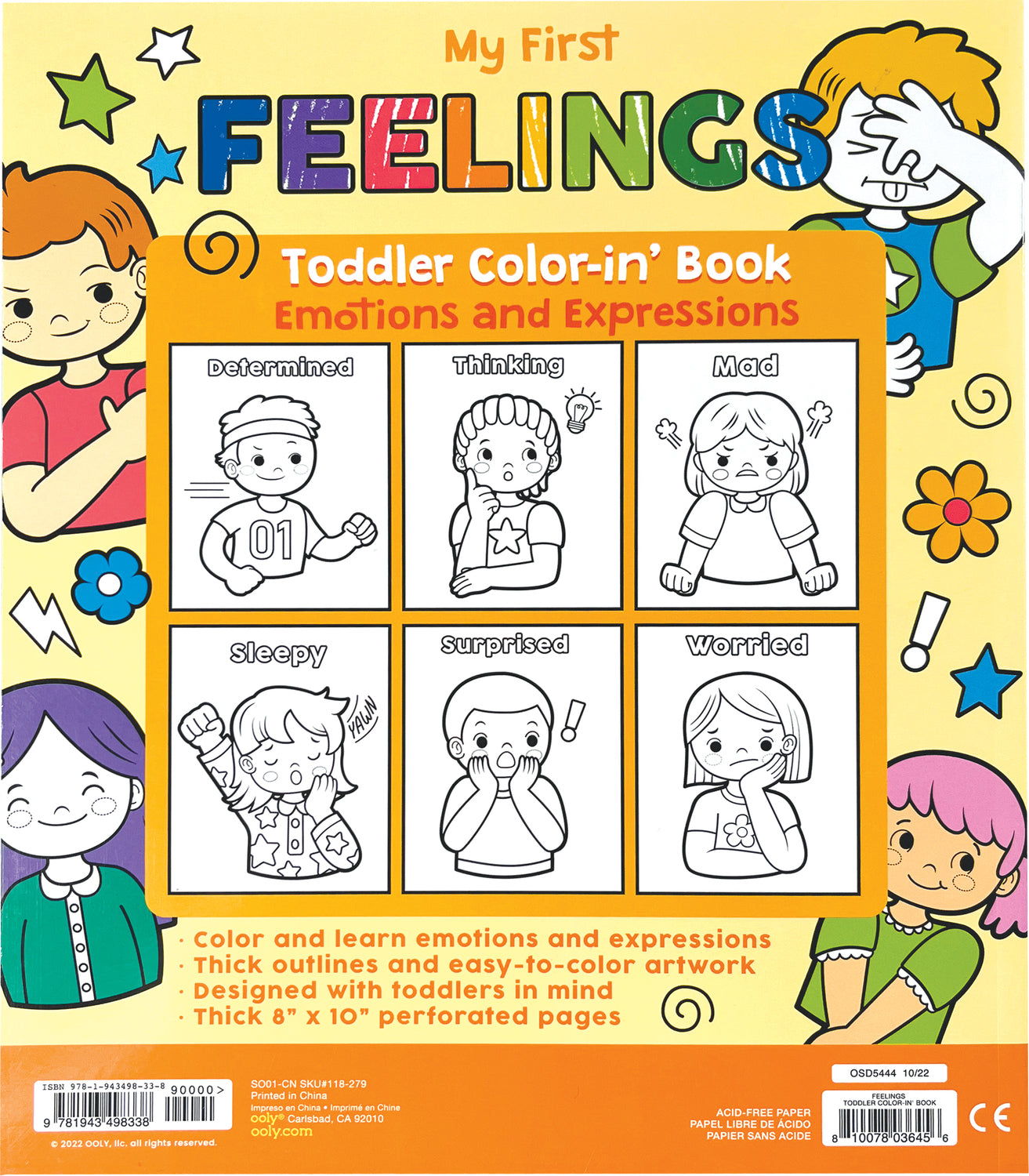 Toddler Colorin&#39; Book - Feelings