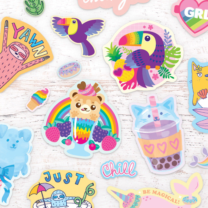 Fluffy Cotton Candy Scented Stickers