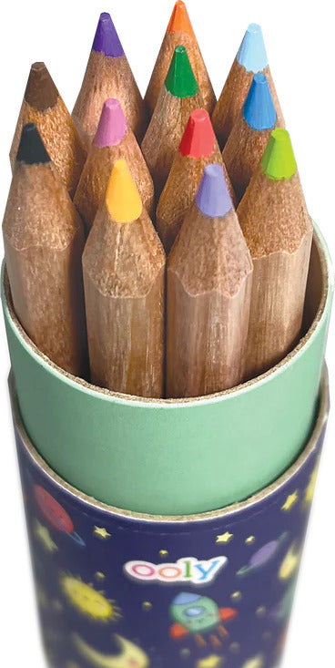 Draw &#39;n&#39; Doodle Mini Colored Pencils + Sharpener - Set of 12