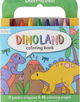 Carry Along Coloring Book Set - Dinoland