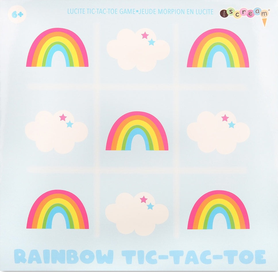 Rainbow Lucite Tic Tac Toe