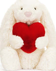 Bashful Red Love Heart Bunny Original