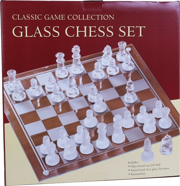 Etched Glass Chess Set