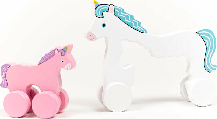 Big & Little Unicorn Push Toy