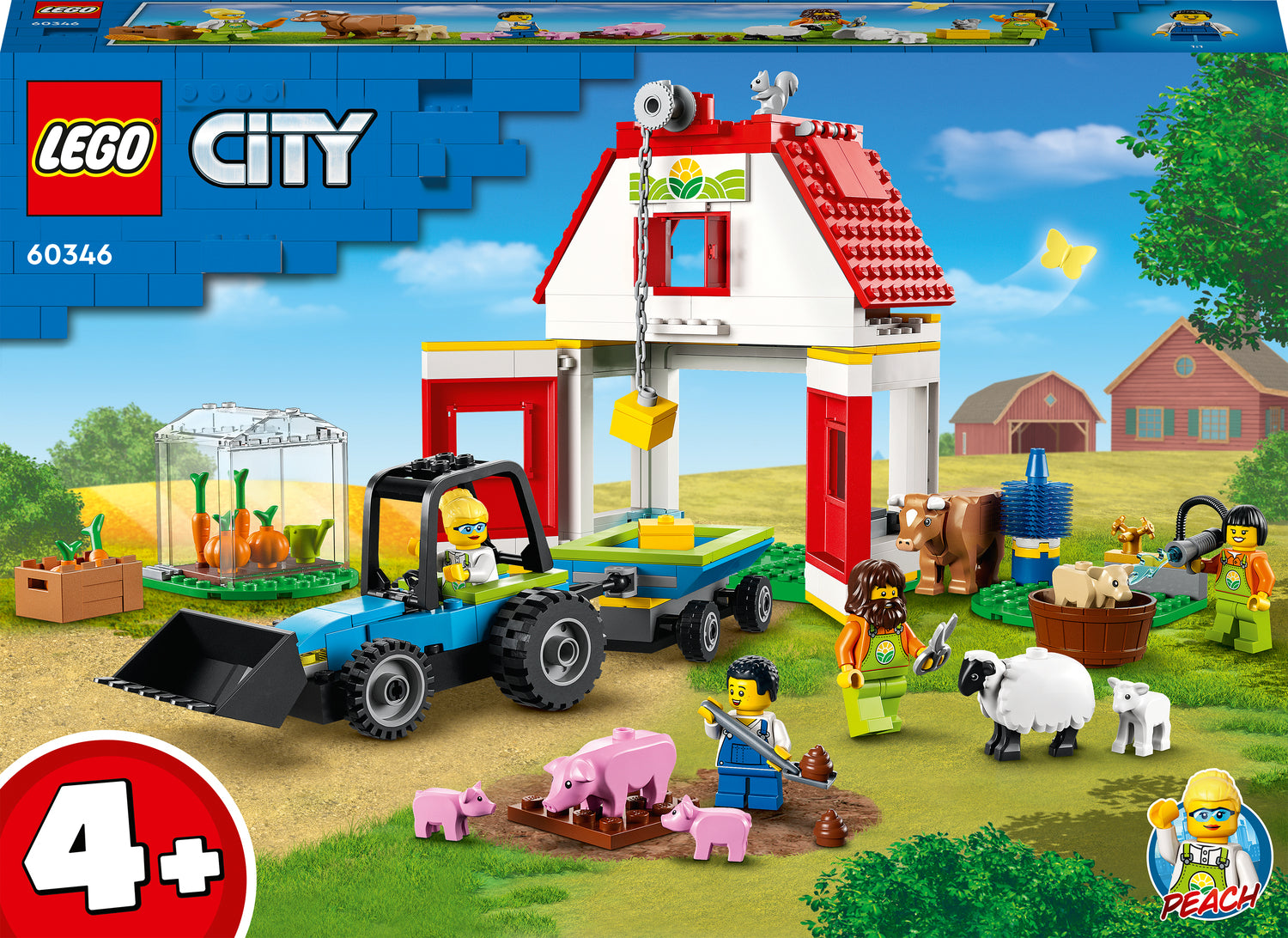 LEGO® City Farm Barn &amp; Farm Animals Toy Set