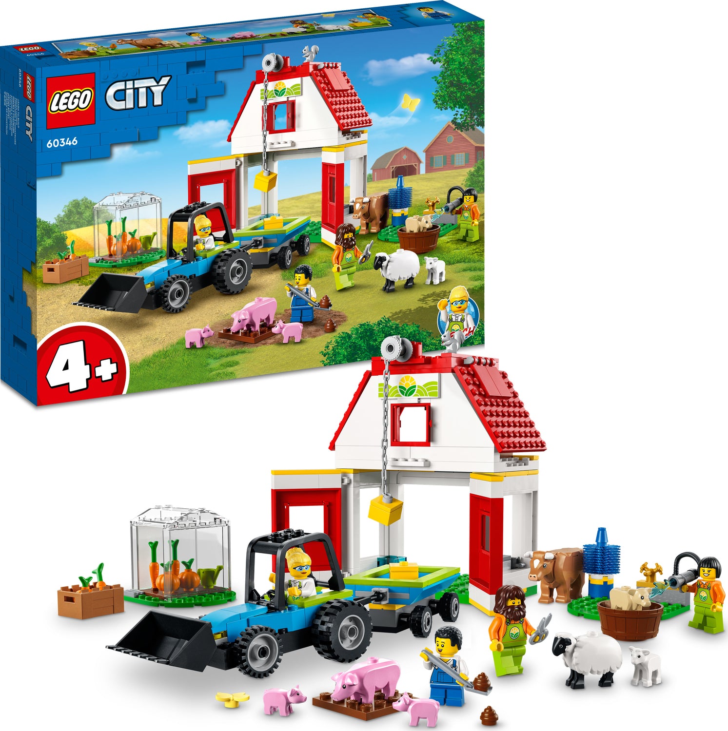 LEGO® City Farm Barn &amp; Farm Animals Toy Set