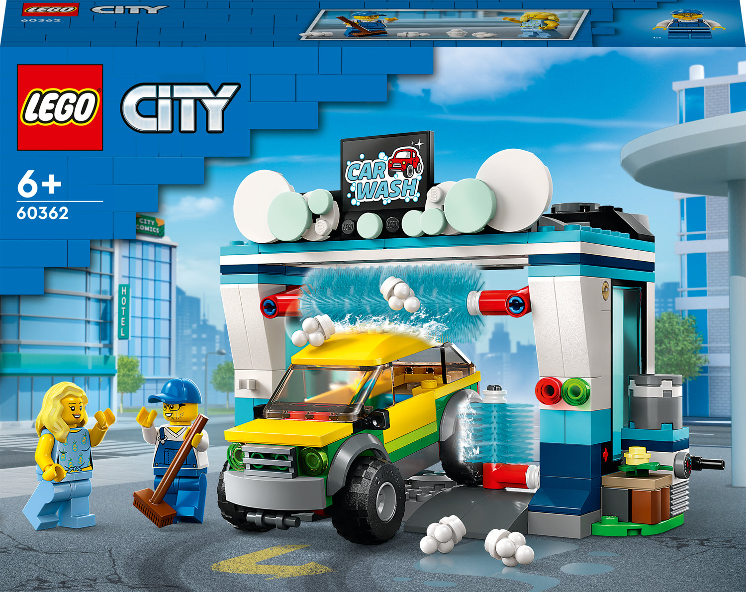 LEGO® City Carwash Vehicle Set with Toy Car