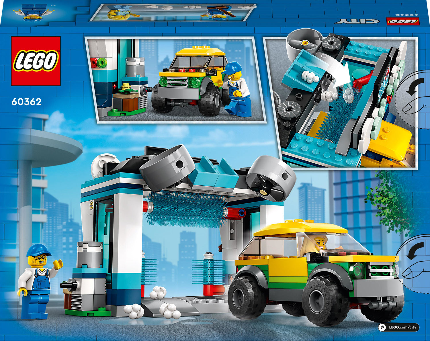 LEGO® City Carwash Vehicle Set with Toy Car