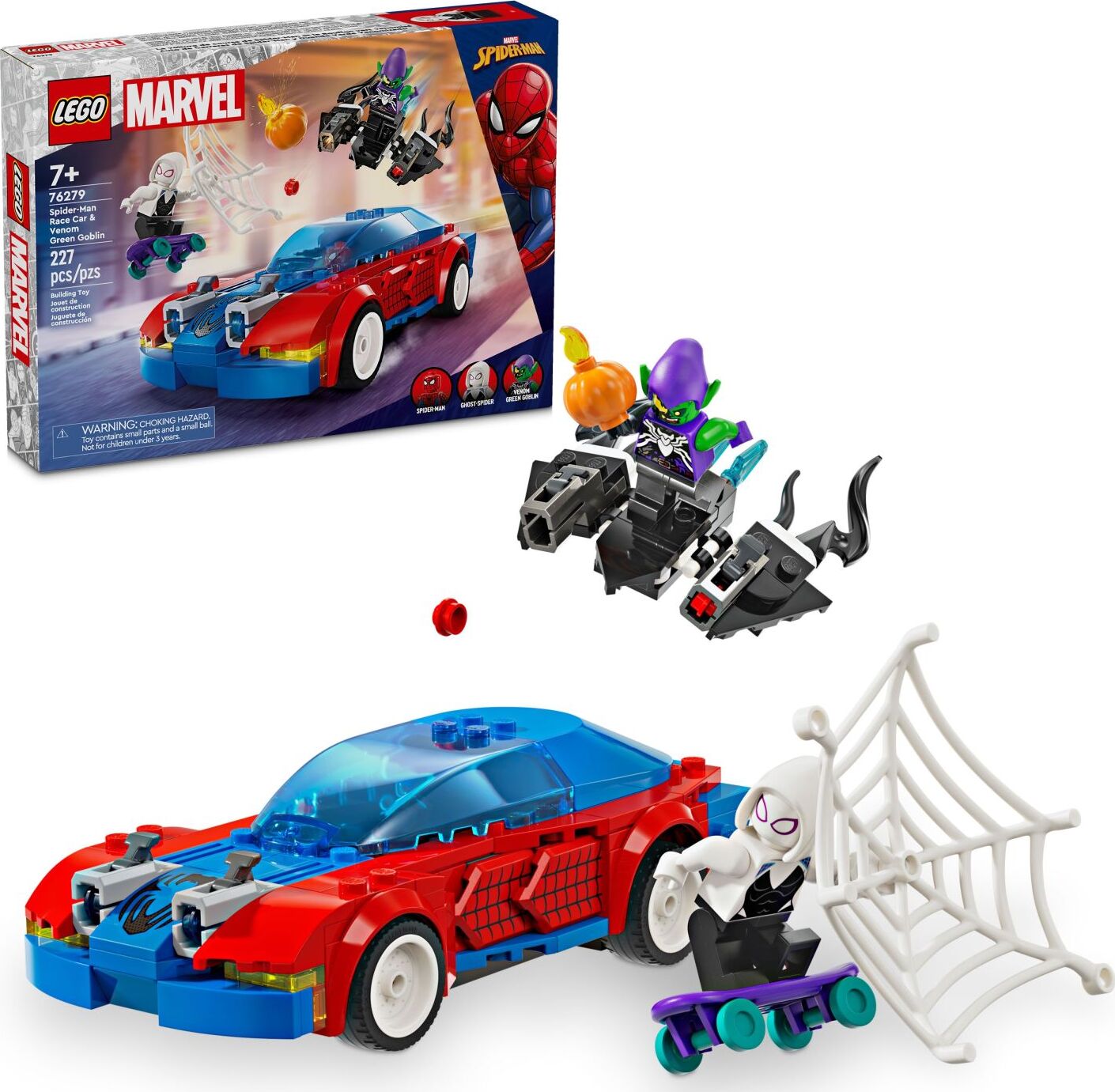 LEGO® Super Heroes Marvel: Spider-Man Race Car &amp; Venom Green Goblin