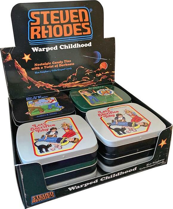 Steven Rhodes Warped Childhood Candy in Collectible Tin