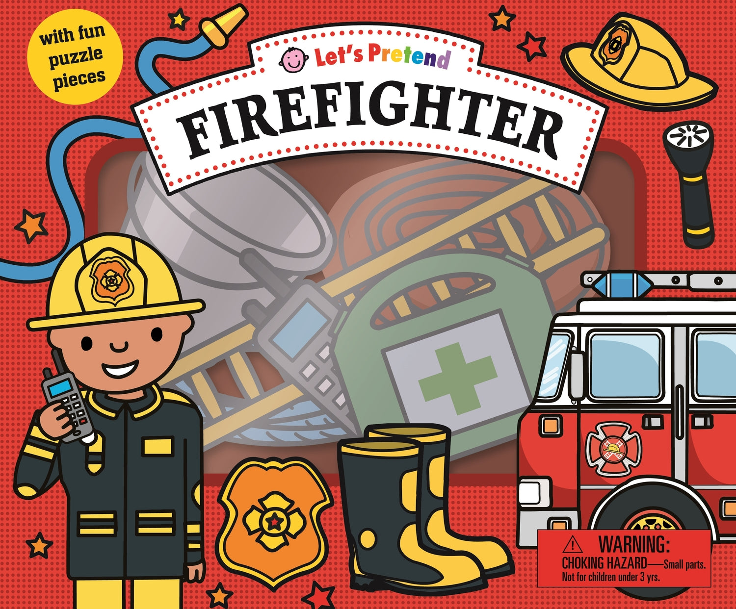 Let&#39;s Pretend: Firefighter Set: With Fun Puzzle Pieces