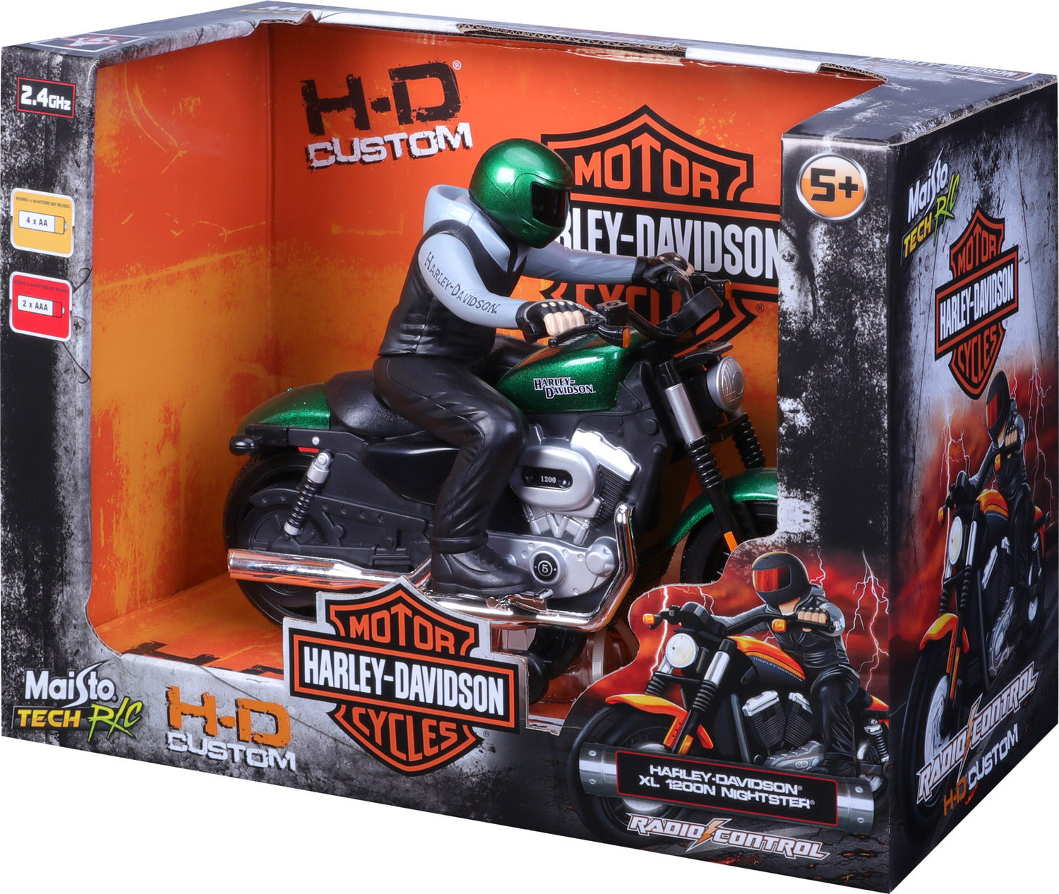 R/C H-D XL 1200N Nightster with Rider