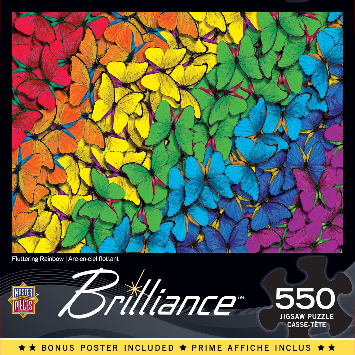Brilliance - Fluttering Rainbow 550 Piece Puzzle