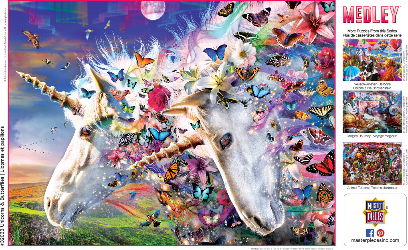 Medley - Unicorns &amp; Butterflies 300 Piece EZ Grip Puzzle
