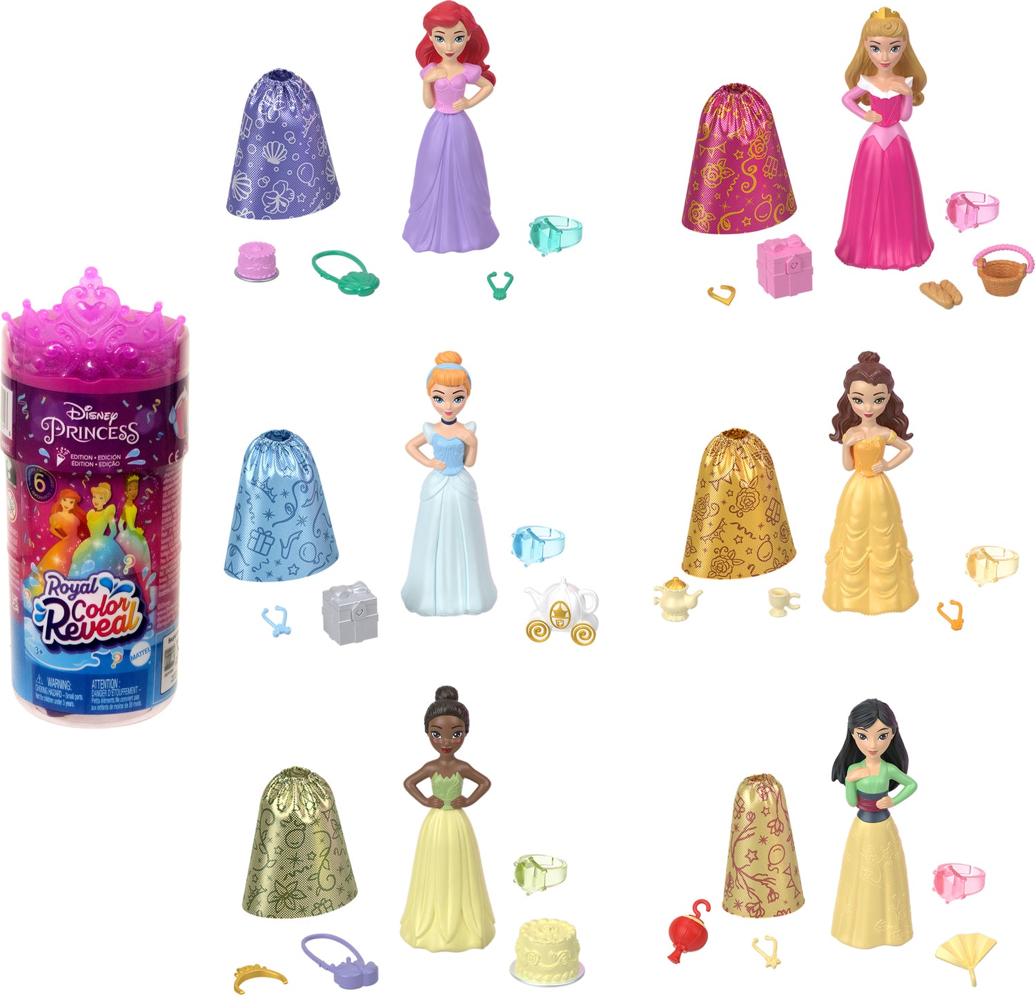 Disney Princess Royal Color Reveal Party Edition (Assorted)