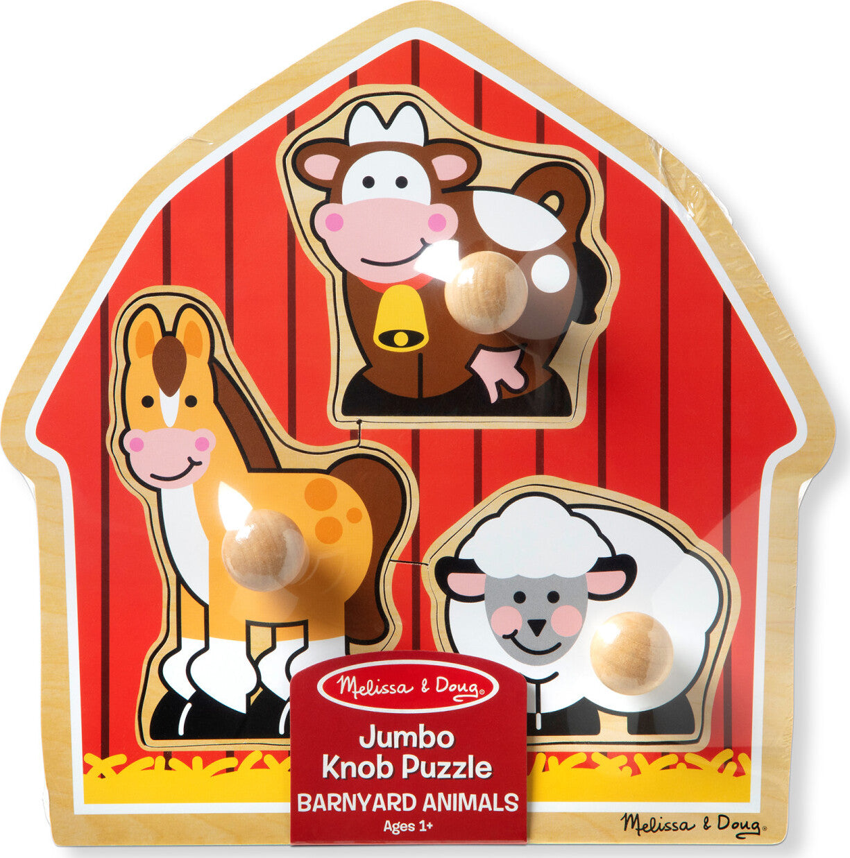 Barnyard Animals Jumbo Knob Puzzle - 3 Pieces