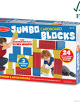 Jumbo Cardboard Blocks - 24 Pieces