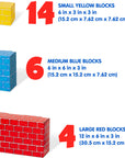 Jumbo Cardboard Blocks - 24 Pieces