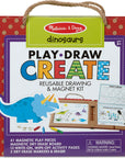 Natural Play: Play, Draw, Create Reusable Drawing & Magnet Kit - Dinosaurs