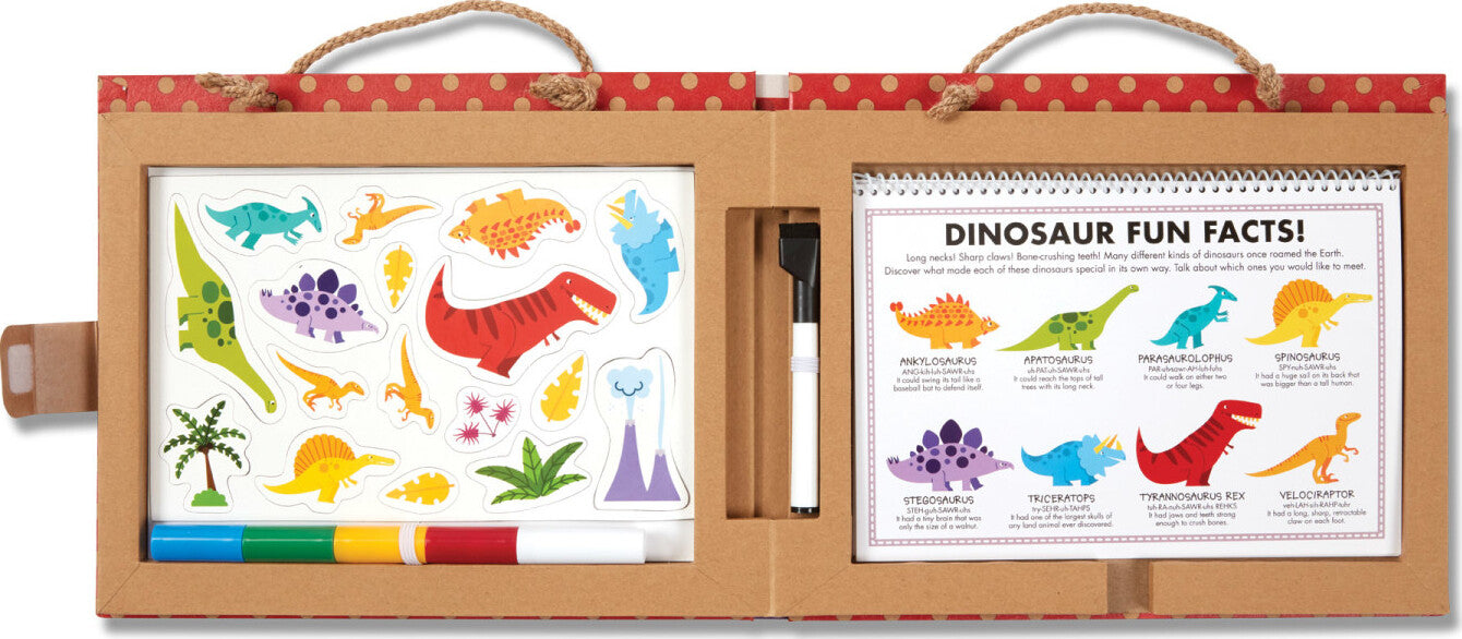 Natural Play: Play, Draw, Create Reusable Drawing &amp; Magnet Kit - Dinosaurs