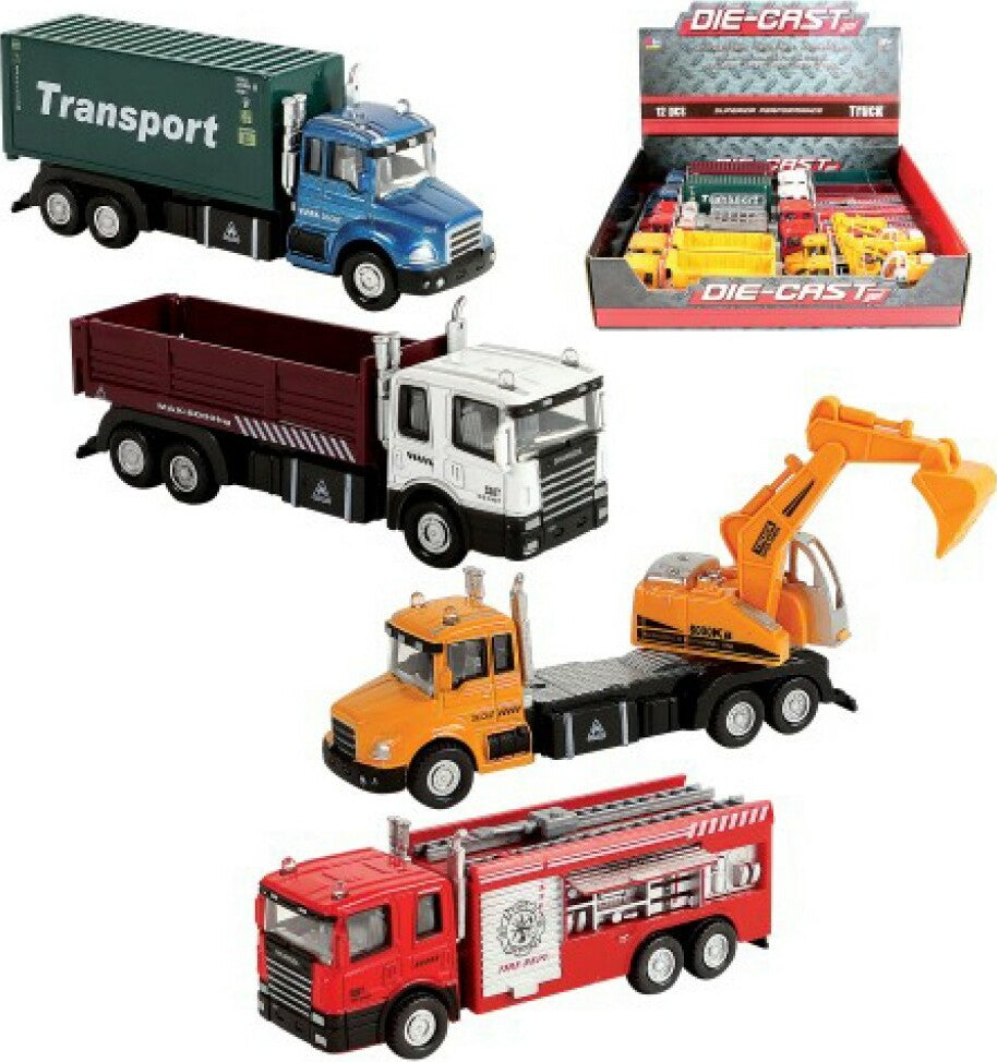 6" Die Cast Trucks & Transport Vehicles (assorted)