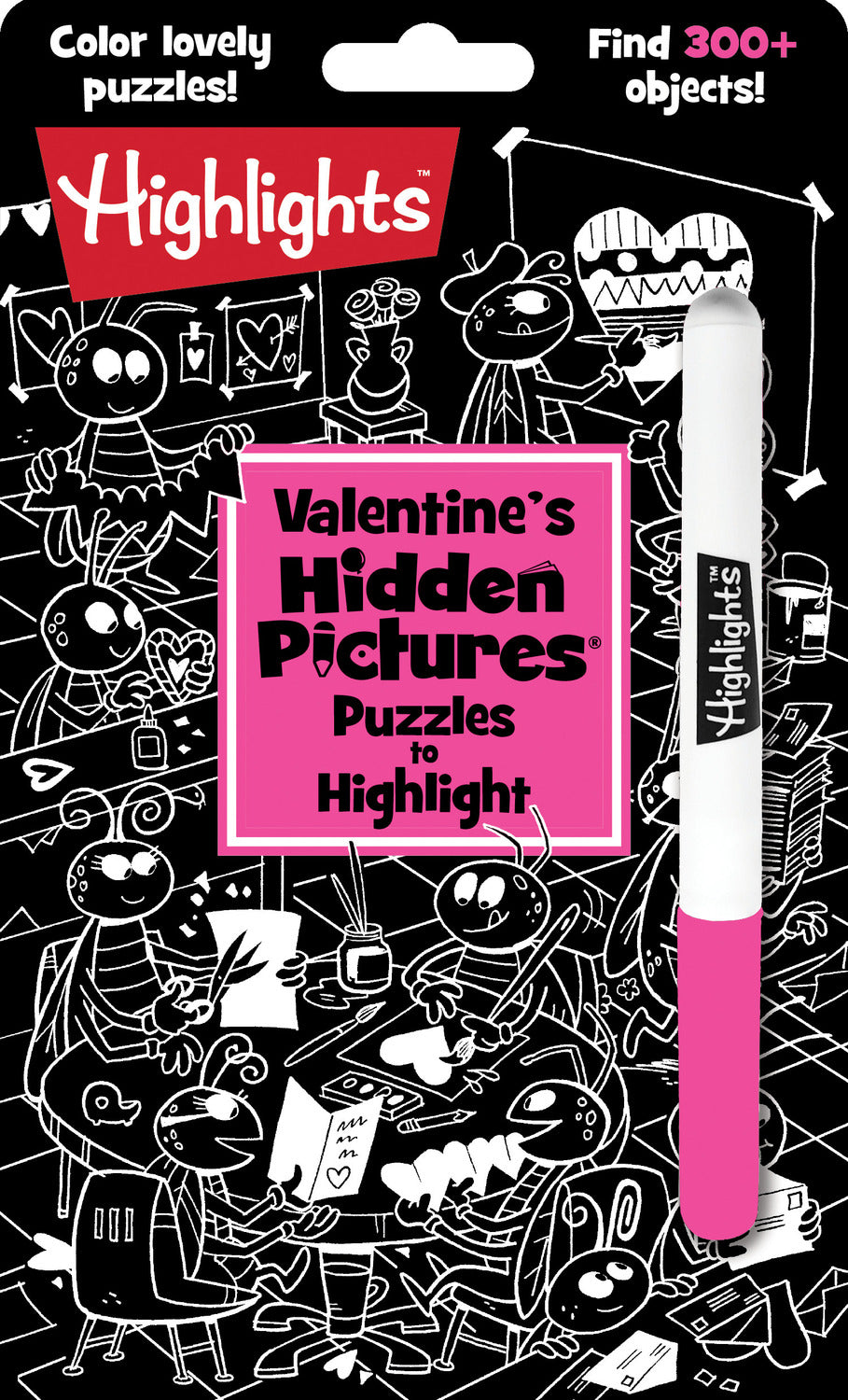 Valentine&#39;s Hidden Pictures Puzzles to Highlight