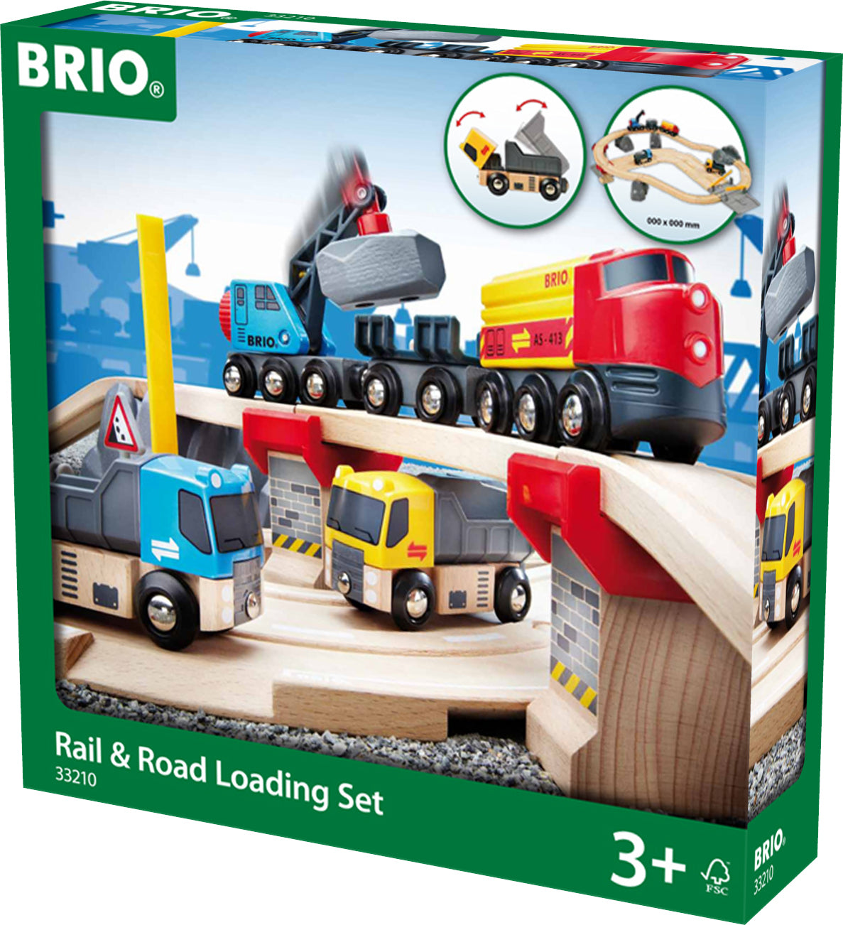 BRIO Rail &amp; Road Loading Set