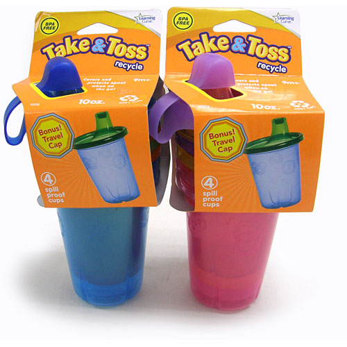 Take n Toss 10oz Spill Proof Cups 4 PK