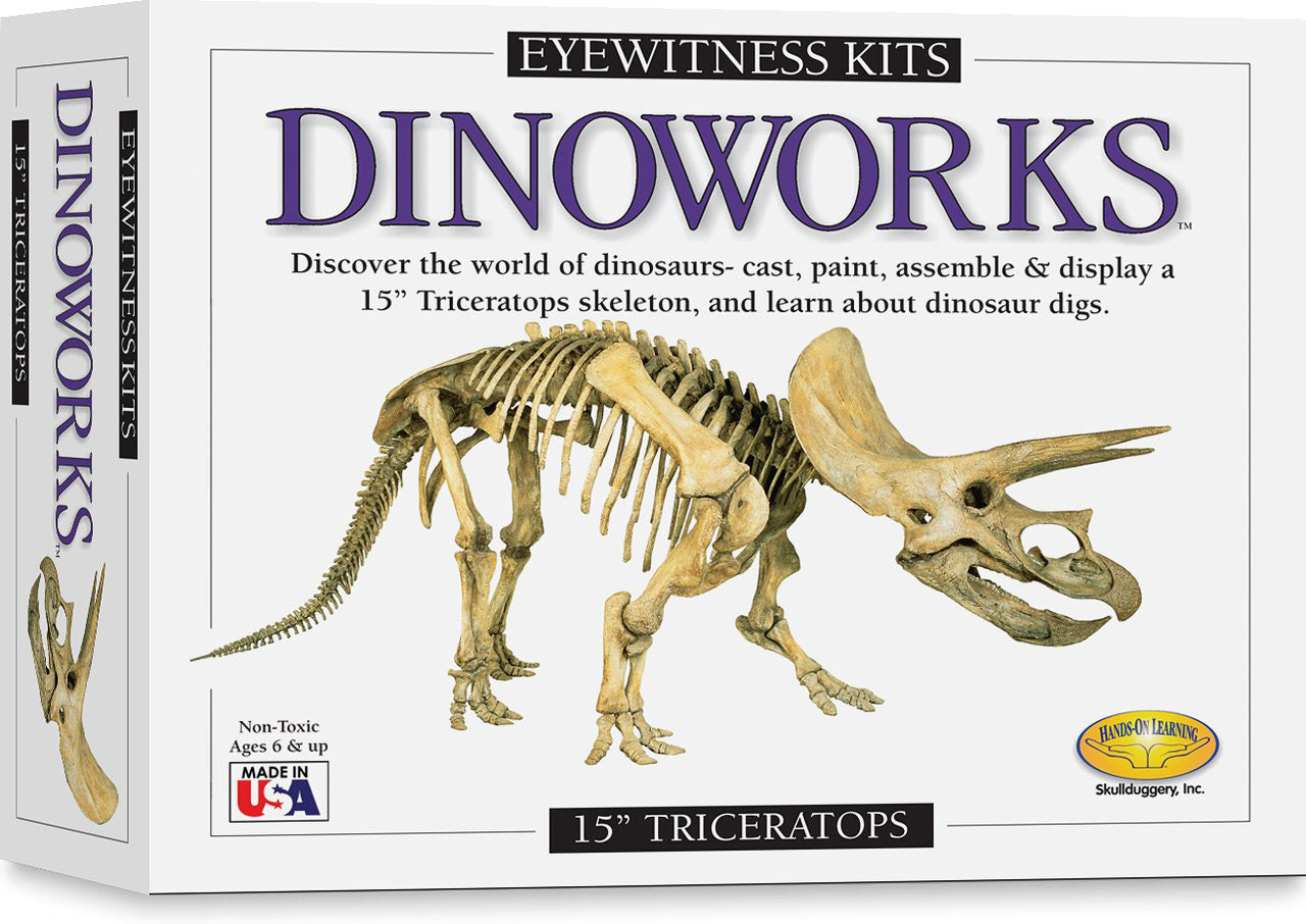Dinoworks Triceratops Skeleton Casting Kit