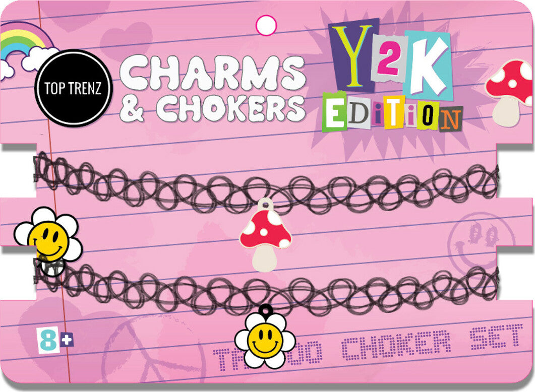 Tattoo Chokers Dangle Charm Set - Y2K Collection
