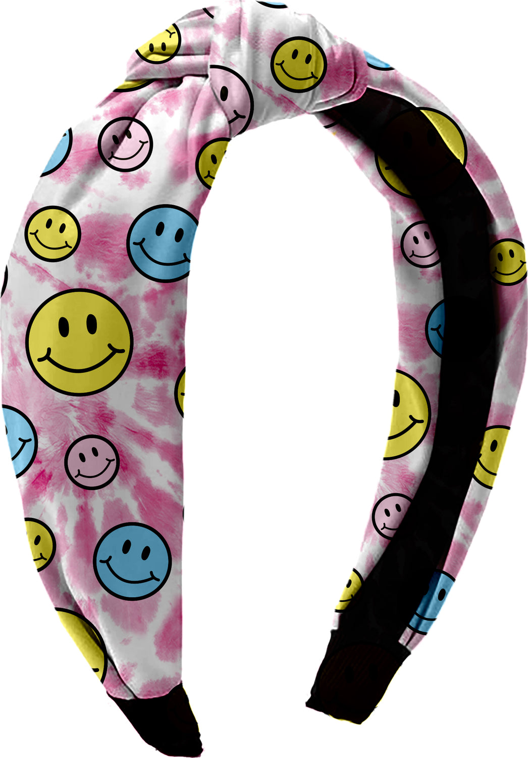 Tie-Dye Smiley Knot Headband