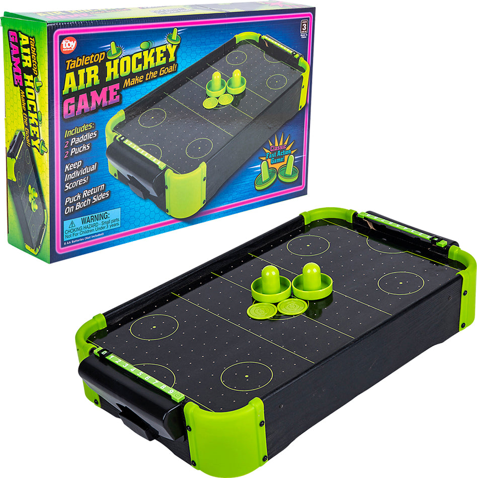 Neon Tabletop Air Hockey Game 20&quot;x12.25&quot;